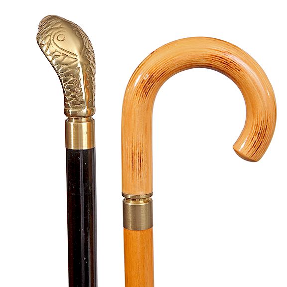 Appraisal: Pair of Defensive Canes- Exclusive on Bidsquare Pair of Defensive