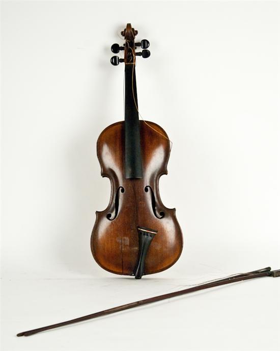 Appraisal: A th C German Violin with an old paper label