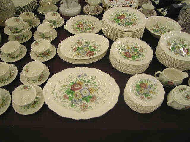 Appraisal: pc Royal Doulton Malvern China Service with servers fine floral