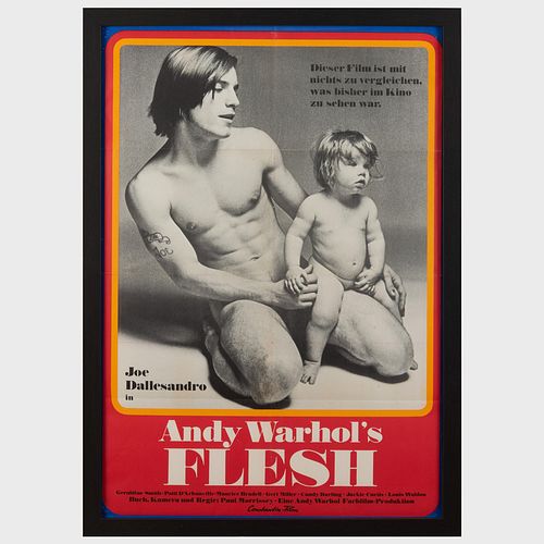 Appraisal: ANDY WARHOL'S FLESH MOVIE POSTEROffset poster x in sheet x