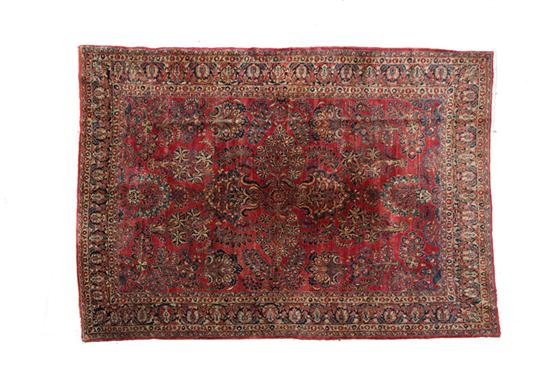 Appraisal: ORIENTAL RUG First half- th century Room size Sarouk with