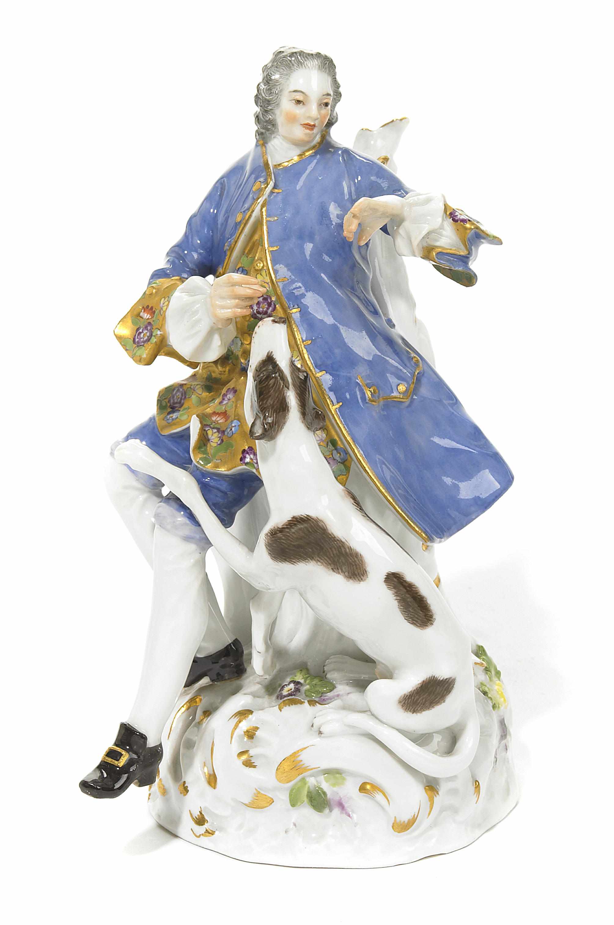 Appraisal: Property of various owners A Meissen porcelain figure a gentleman