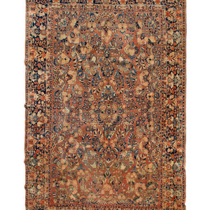 Appraisal: A Sarouk Wool Rug TH CENTURY feet x feet inches