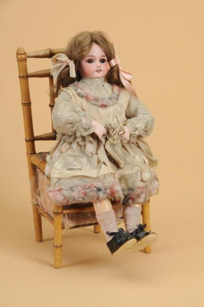 Appraisal: Lambert Young Girl Knitting Automaton France ca with Simon Halbig