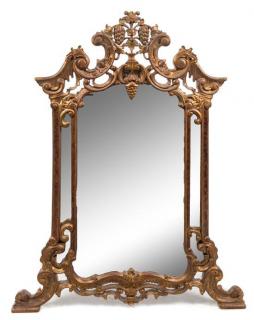 Appraisal: A Neoclassical Giltwood Pier Mirror th th century the pierce