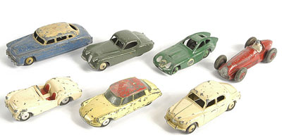 Appraisal: Corgi and Dinky a group of unboxed Cars Consisting of