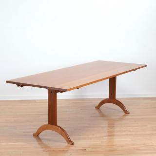 Appraisal: Ian Ingersoll cherrywood extension dining table Ian Ingersoll cherrywood extension