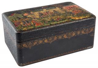 Appraisal: A SOVIET AGITLAK KEEPSAKE BOX OF ZASEDANIE VOLISPOLKOMA A KOTUKHIN