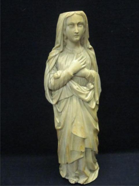 Appraisal: Ivory Figure of Madonna th or th century as is