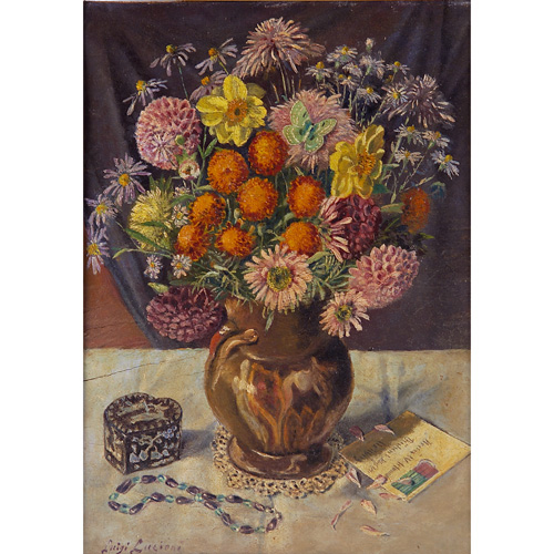 Appraisal: Luigi Lucioni American - Still Life with Letter oil on