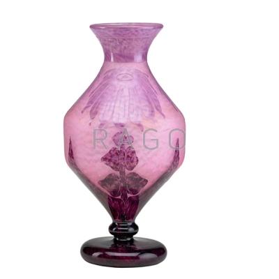 Appraisal: CHARLES SCHNEIDER - LE VERRE FRANCAIS Cameo glass Dahlias vase