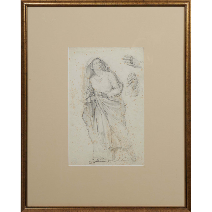 Appraisal: Gustave de Lassalle-Bordes French - Etude Pour une Sainte Femme