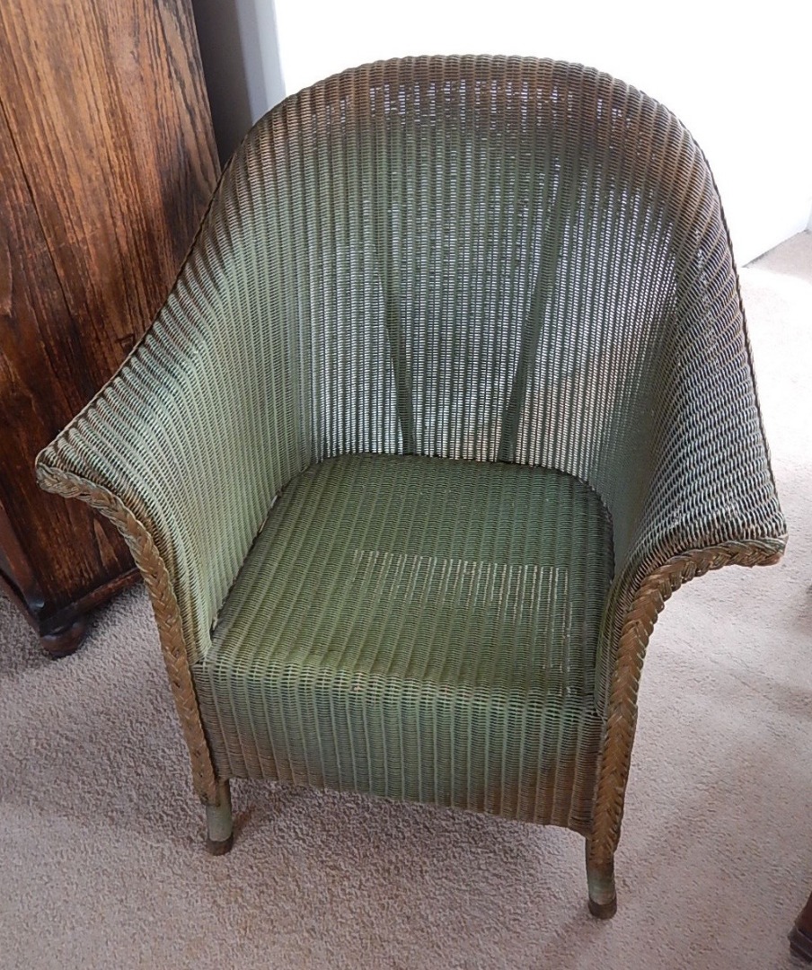 Appraisal: A Lloyd Loom tub chair by W Lusty and Sons