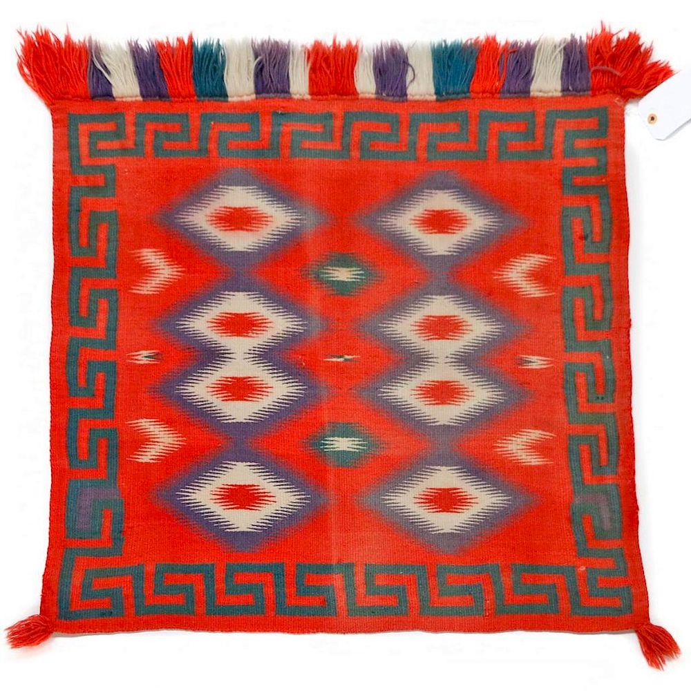 Appraisal: A Navajo Germantown Saddle Blanket Size ft in x ft