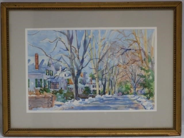 Appraisal: CHARLES PARSONS - HIGHLY RESPECTEDMARION MA ARTIST WATERCOLOR ON PAPER