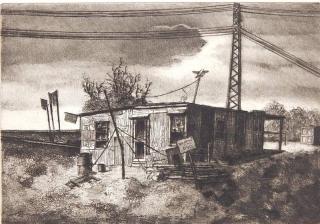 Appraisal: Samuel Margolies etching Samuel Margolies American - - ''Beware of