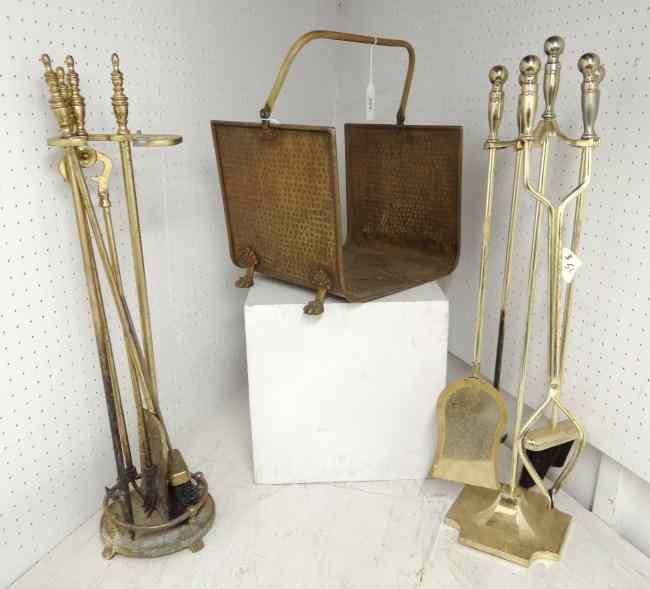 Appraisal: Lot misc fireplace equipment