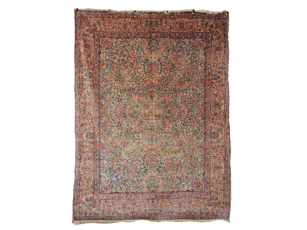 Appraisal: Persian Kirman carpet mid th century