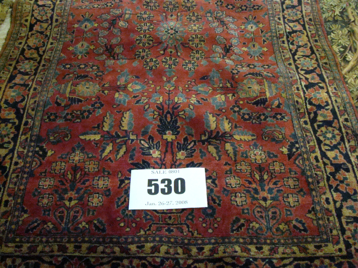 Appraisal: Antique Persian Sarouk Carpet ' x '