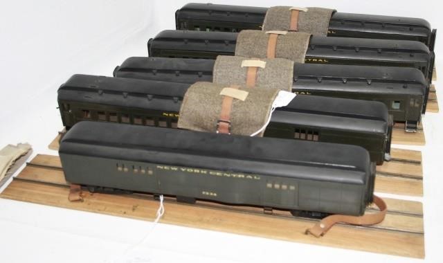 Appraisal: LOT OF FIVE ELECTRICAL NEW YORK CENTRAL MODELTRAINS CUSTOM MADE