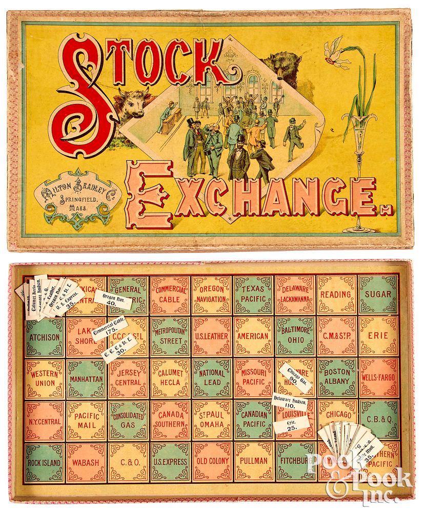 Appraisal: Milton Bradley Stock Exchange game early th Milton Bradley Stock