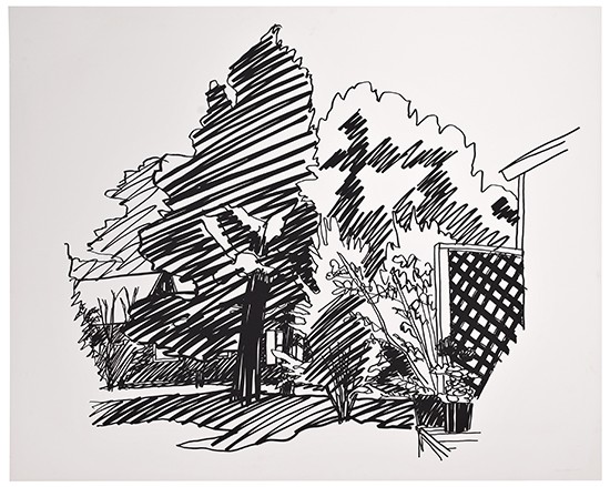 Appraisal: TOM WESSELMAN Jeannie's Backyard East Hampton Screenprint x mm x