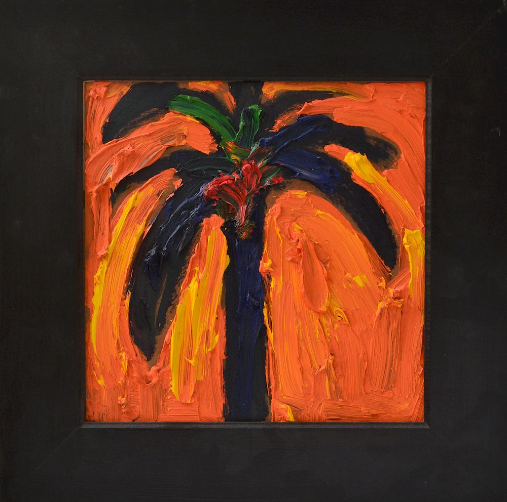 Appraisal: Yolanda Suarez Merchant Palm Tree in Sun Oil Yolanda Suarez