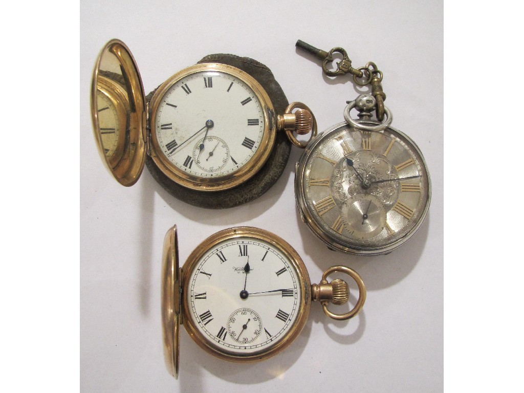 Appraisal: Lot comprising Victorian silver pocket watch hallmarked London and two