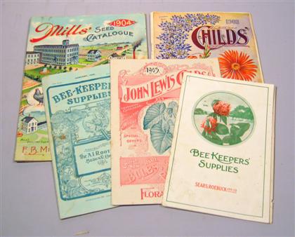 Appraisal: Lot American Horticultural Seed Catalogues C ca - Orig wrappers