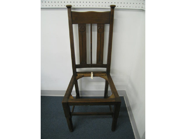 Appraisal: Arts Crafts Oak Side Chair