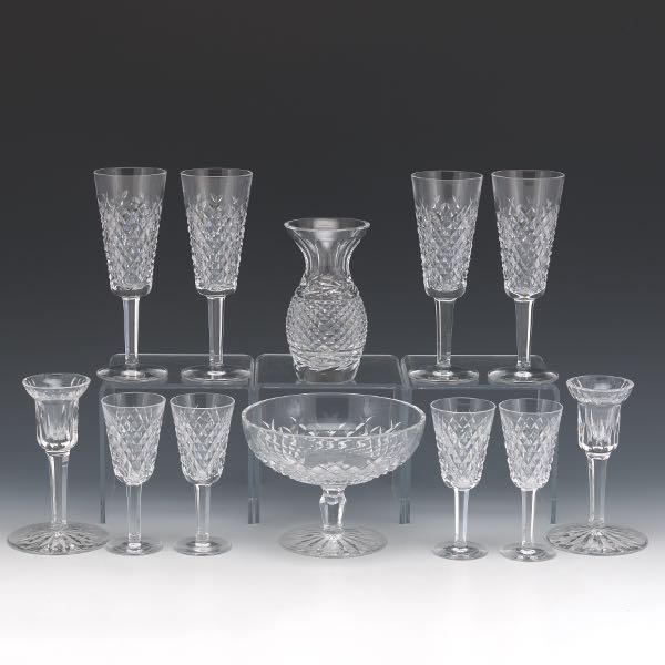 Appraisal: TWELVE WATERFORD CRYSTAL TABLE ARTICLES Consisting of ten piece in