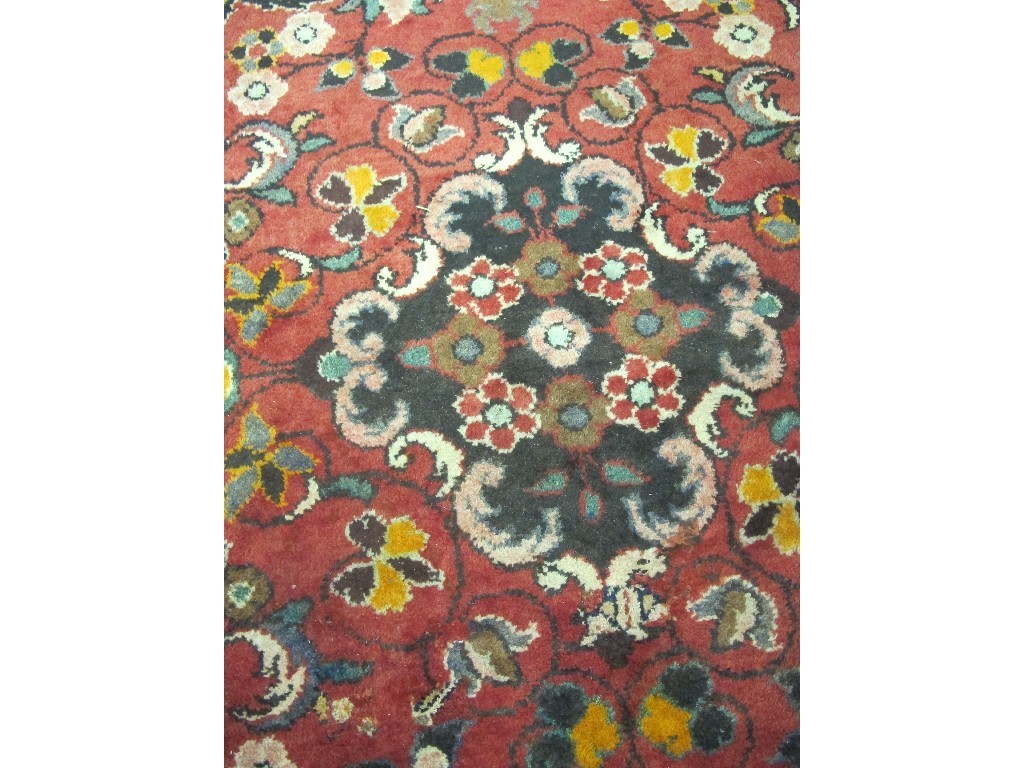 Appraisal: Hamadan multi coloured floor rug