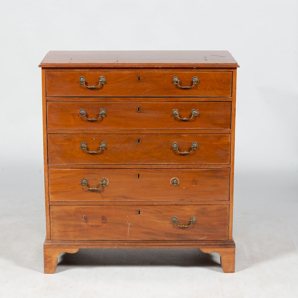 Appraisal: George III Mahogany Chest of Drawers x x in Property