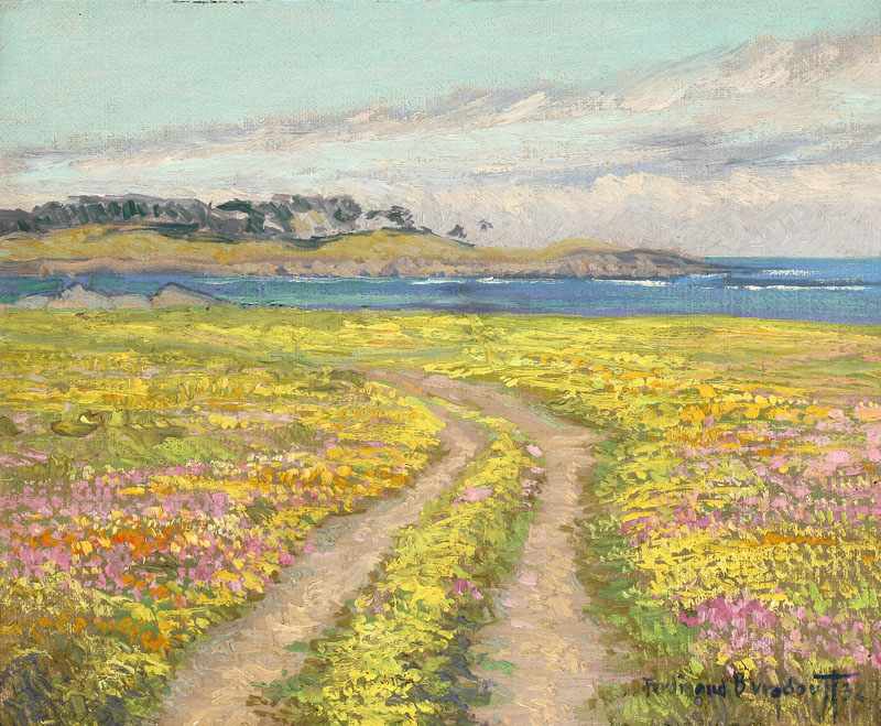 Appraisal: Ferdinand Burgdorff - Pebble Beach CA Coastal Flower Fields California