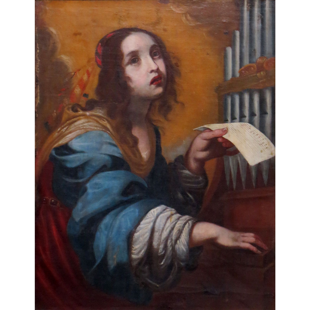 Appraisal: Italian School th Century St Cecilia Oil on canvas x