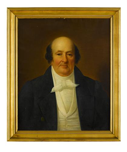 Appraisal: Attributed to Jared B Flagg - portrait of robert morris