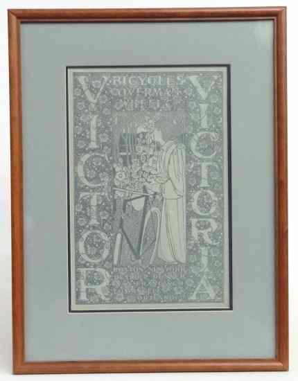 Appraisal: Framed Victor - Victoria Advertisement artist Will Bradley Site ''