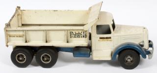 Appraisal: SMITH-MILLER 'BLUE DIAMOND' STAMPED METAL DUMP TRUCK C H L