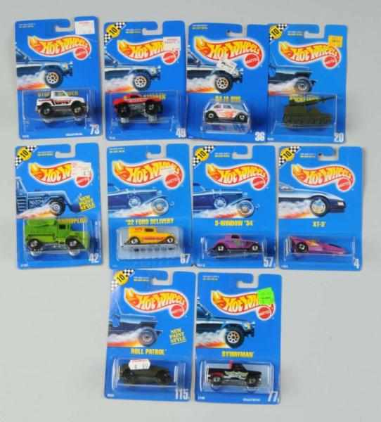 Appraisal: Lot of Mattel Hot Wheels Blue Card Vehicles Description Includes