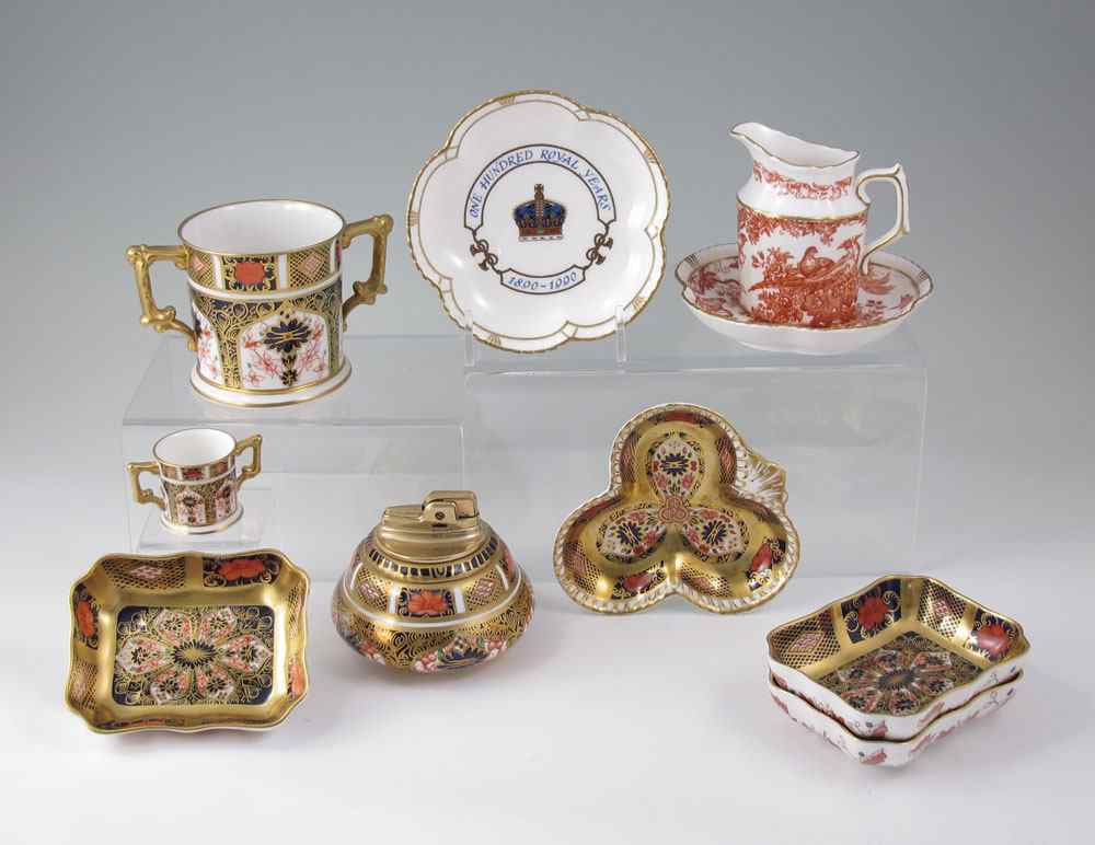 Appraisal: PC ROYAL CROWN DERBY FINE CHINA PIECES To include in