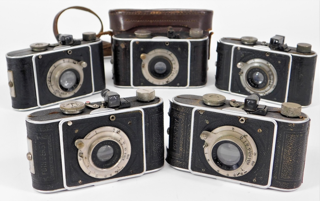 Appraisal: LOT OF FOTH DERBY TYPE CAMERAS Lot of Foth Derby