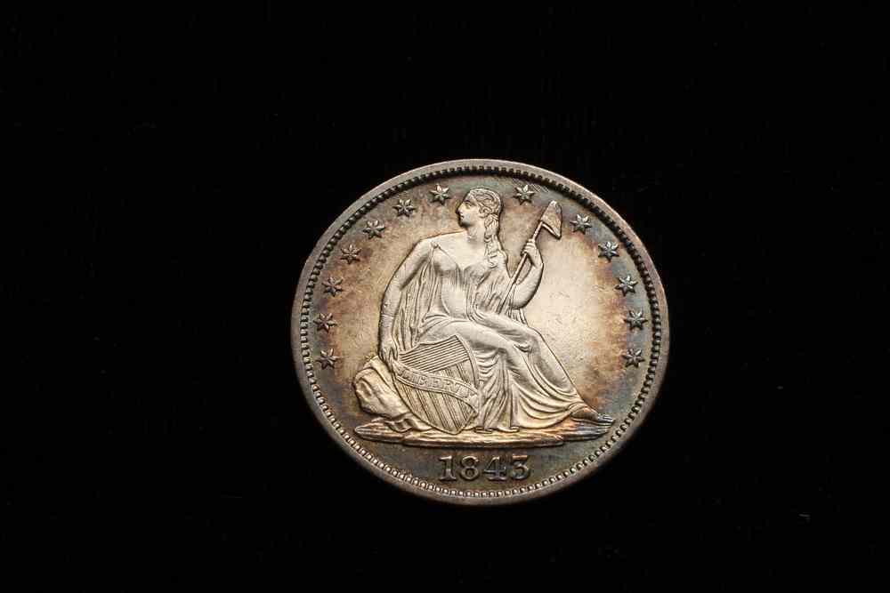 Appraisal: COIN - O Liberty Seated Half Dollar very choice lovely