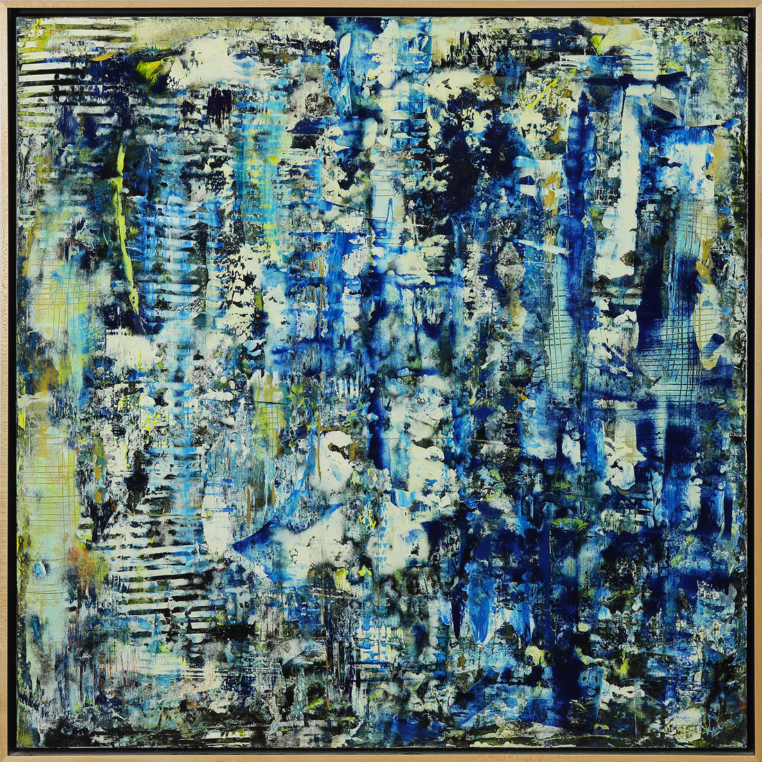 Appraisal: PAINTING AMERICAN SCHOOL American School st century Abstract in Blues