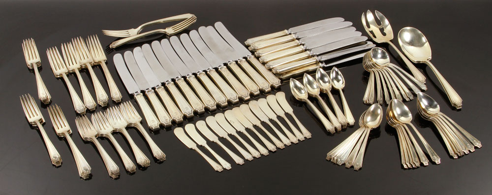 Appraisal: - Gorham King Albert Sterling Flatware Service Gorham sterling flatware