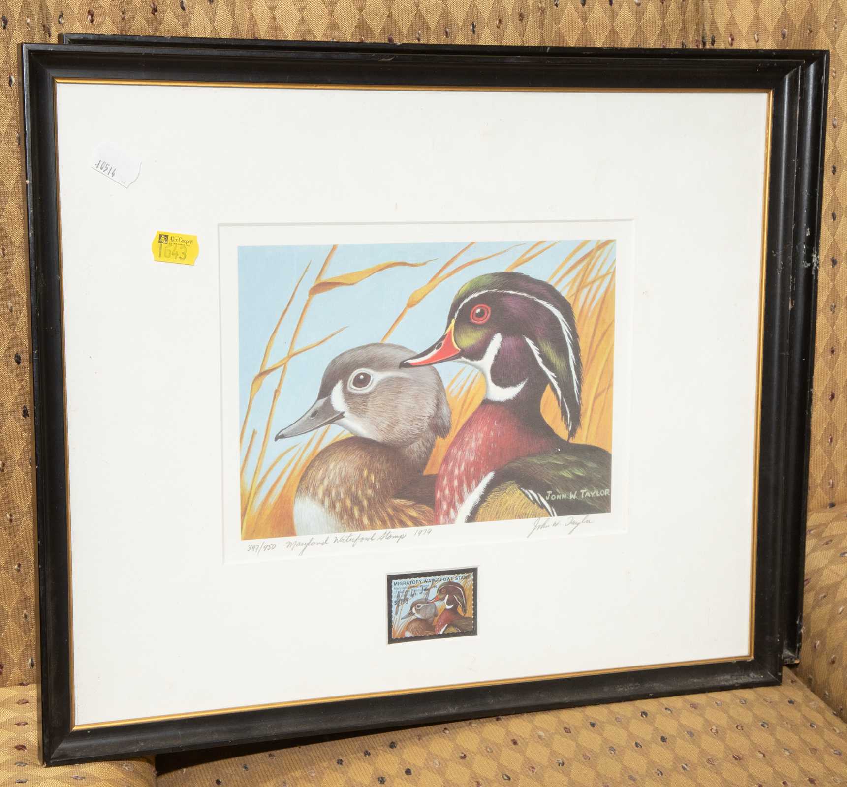 Appraisal: TWO FRAMED DUCK STAMP PRINTS Each framed with limited edition