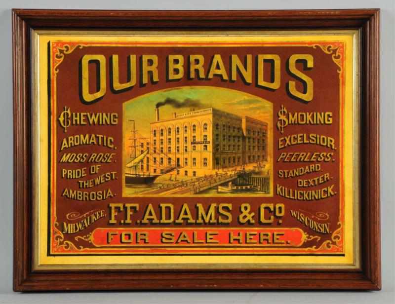 Appraisal: Tin Our Brands Chewing Smoking Tobacco Sign Circa s to