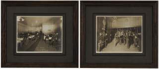 Appraisal: Two silver print photographs of the San Francisco Fire Department