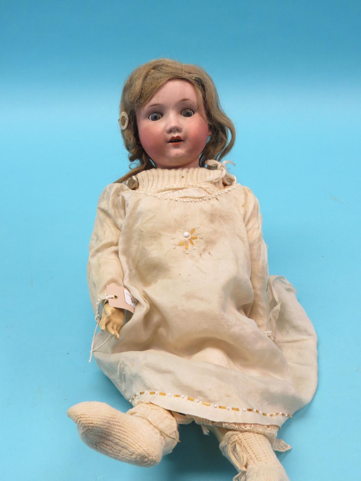 Appraisal: A Max Oscar Arnold bisque doll for Welsch Co with