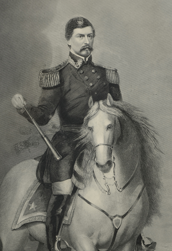 Appraisal: MAJOR GENERAL GEORGE B McCLELLEN ENGRAVING Commanding United States Army