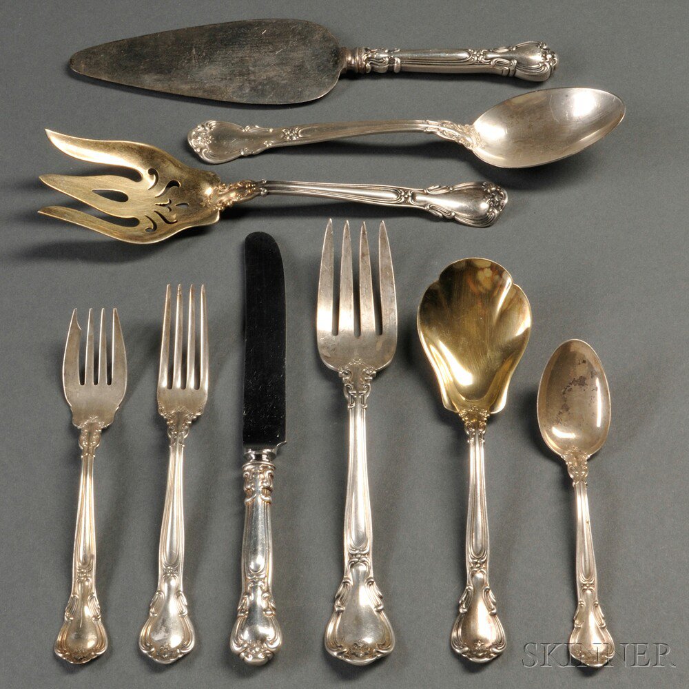 Appraisal: Assembled Gorham Chantilly Pattern Sterling Flatware Service Providence Rhode Island